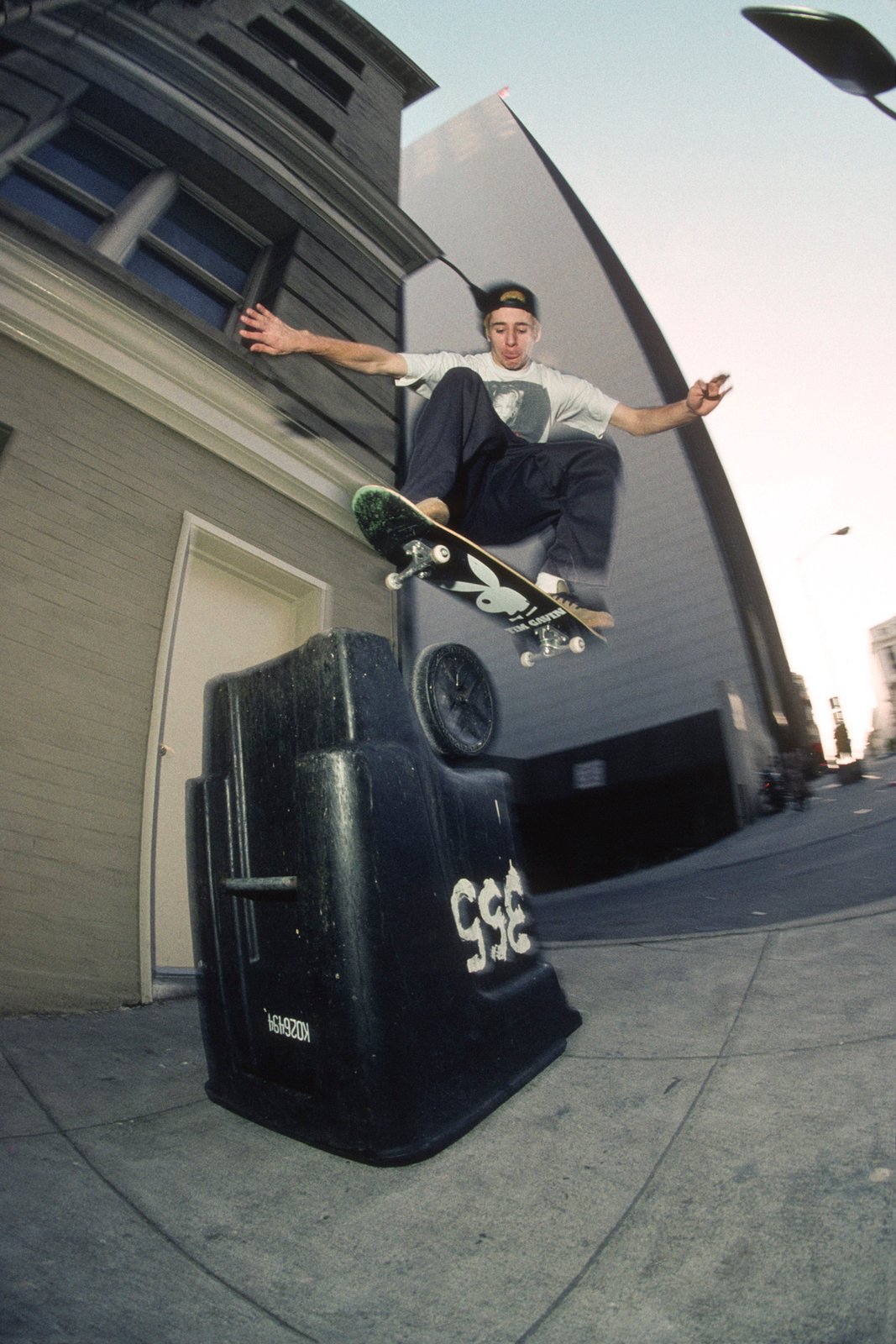 Mike Carroll, Ollie at Pine St bump, 1992 by Tobin Yelland