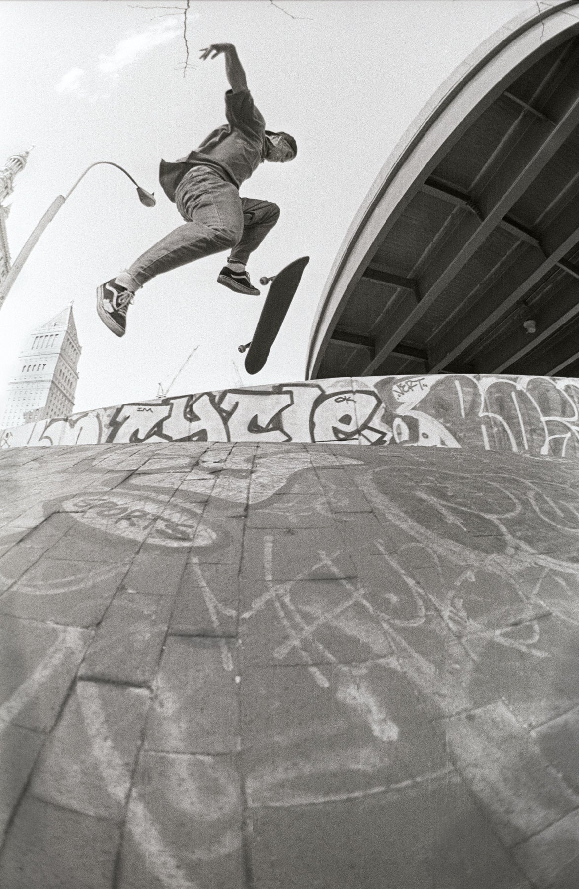 John Cardiel, Brooklyn Banks NYC 93 by Tobin Yelland