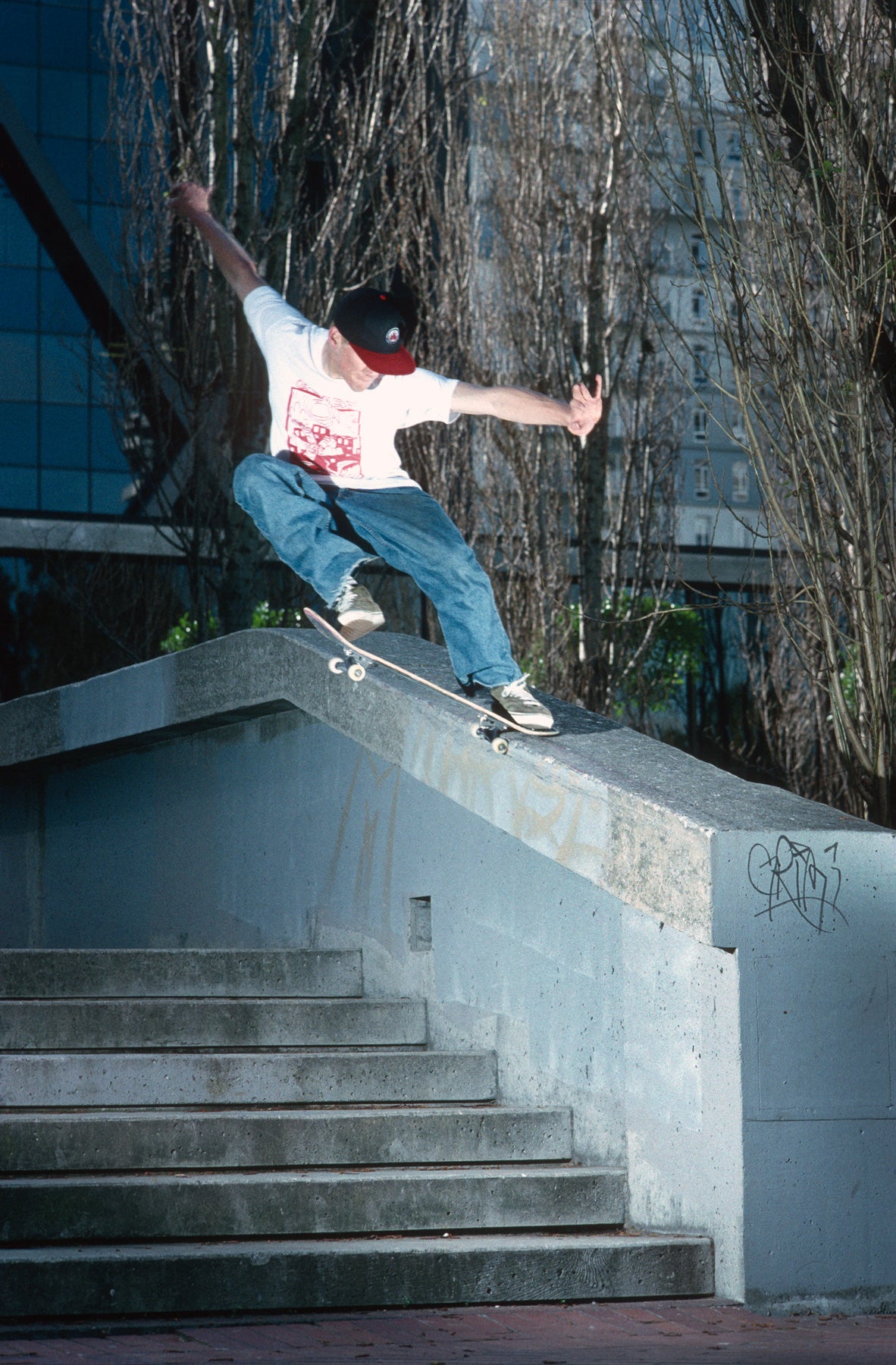 John Cardiel, San Francisco Hubba Hideout 94 by Tobin Yelland