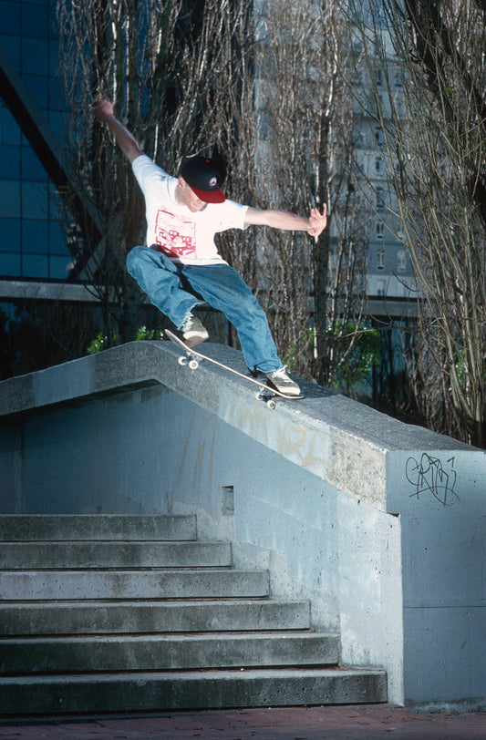 John Cardiel, San Francisco Hubba Hideout 94 by Tobin Yelland