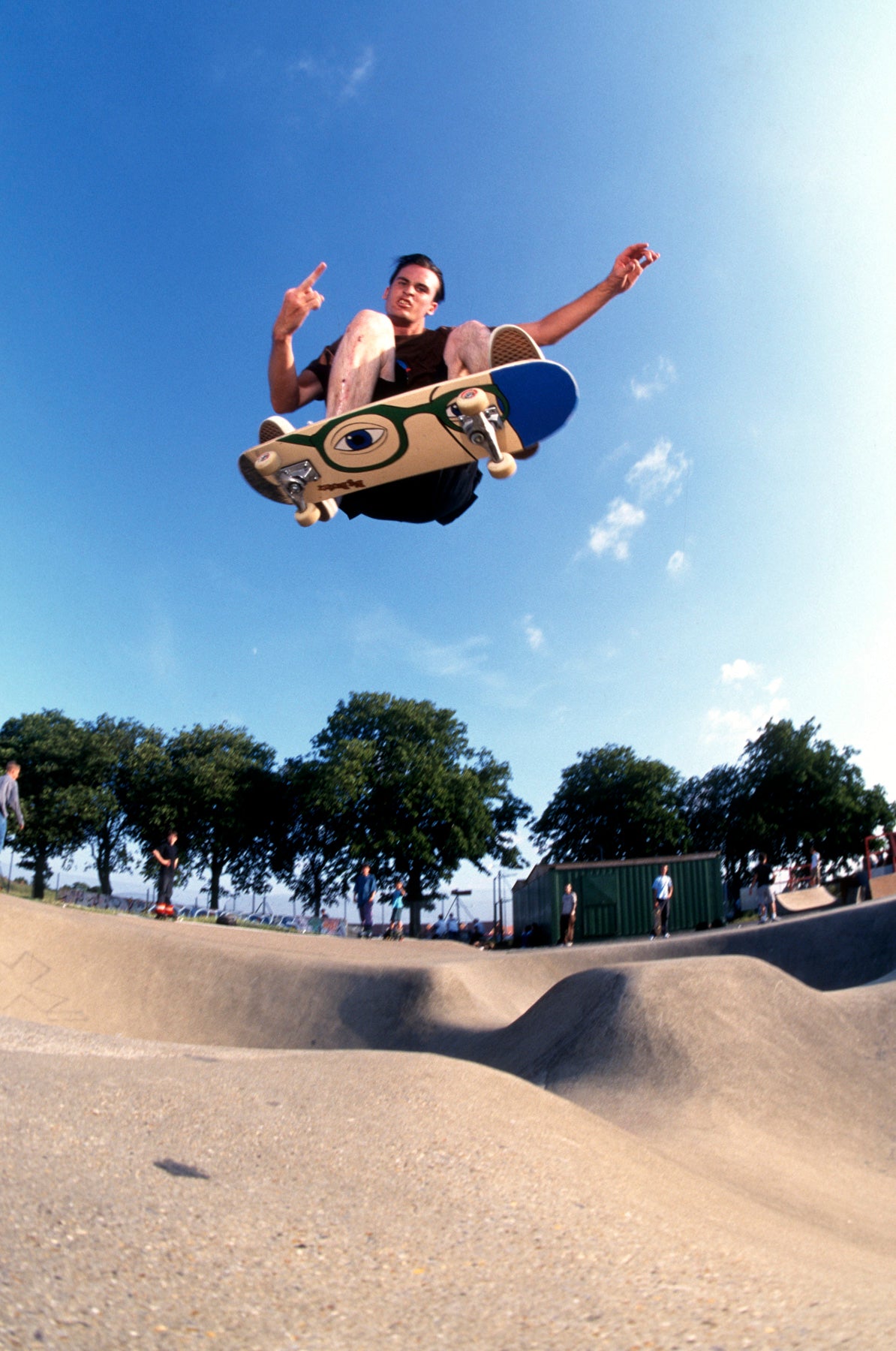 Ed Templeton 1995 by Tobin Yelland Welcome to Hell with the finger
