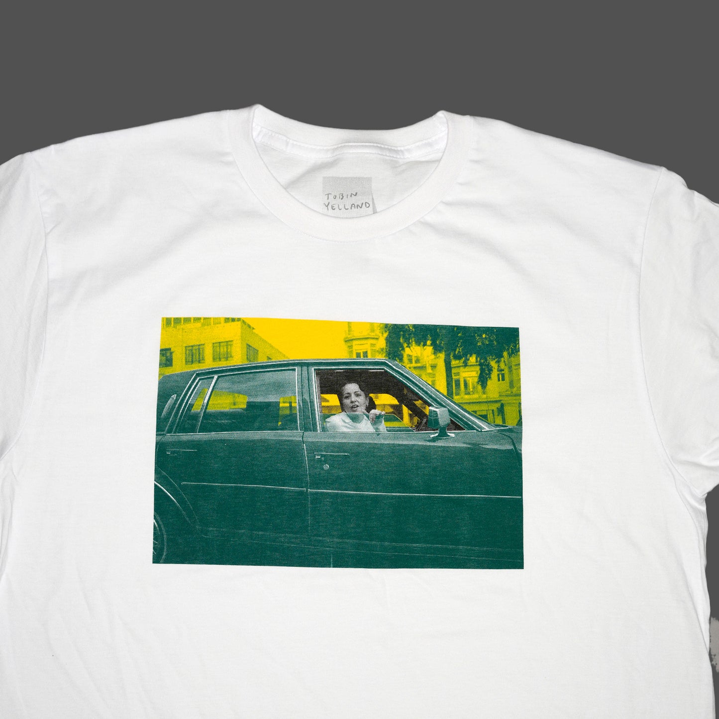 Girl in Green Car  T Shirt  by Tobin Yelland