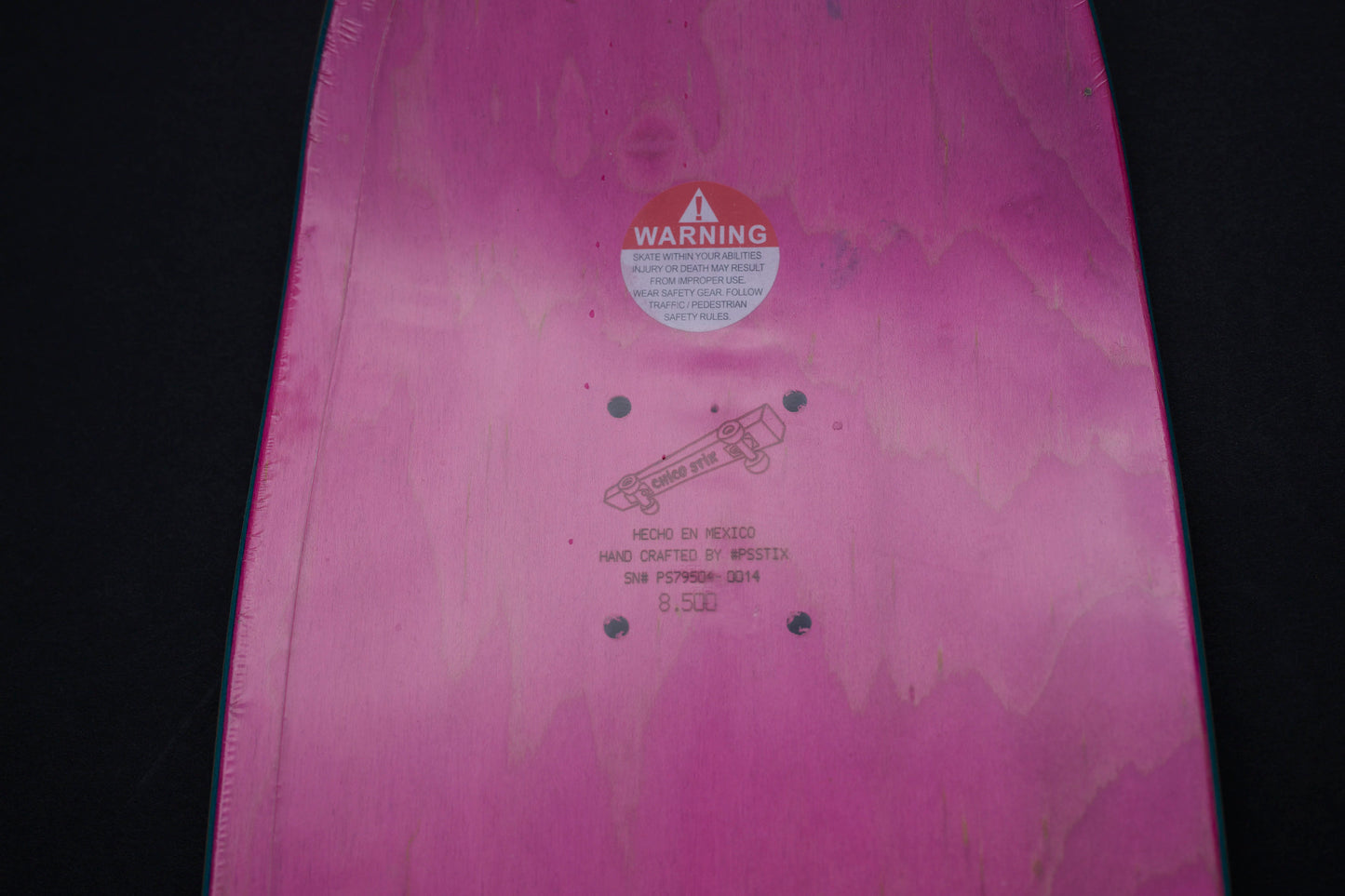 Chico Stix X Tobin Yelland 8.5 - (Pink top #14 of 100) signed by Tobin and Chico with Print