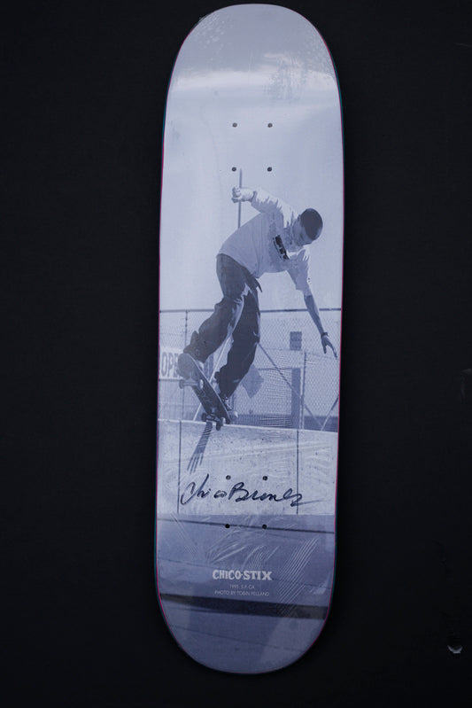 Chico Stix X Tobin Yelland 8.5 - (Pink top #14 of 100) signed by Tobin and Chico with Print